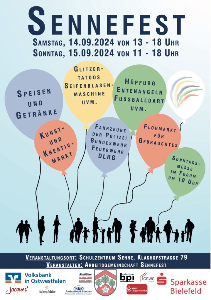 Plakat zum Sennefest